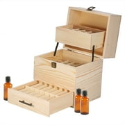 Wooden Essential Oiil Box/case,Perfect Essential Oiil Storage/organizer Case For Travel and Presentation