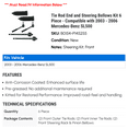 thumbnail image 2 of Tie Rod End and Steering Bellows Kit 6 Piece - Compatible with 2003 - 2006 Mercedes-Benz SL500 2004 2005, 2 of 2
