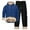 Dark Blue, variant on Unisex Casual Sports Winter Jacket with Zipper Hoodie and Sweatpants, , Solid Color, Pockets, Suits Men