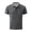 Dark Gray #1, variant on Breeze Polo Shirts for Men Short Sleeve Beer Belly Collared Textured Shirt Stretchy Quick Dry Golf Casual Cool Tops, M