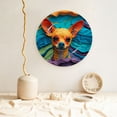 thumbnail image 5 of Honeii Colorful Textured Chihuahua Print Elegant Bone China Decorative Plate, Porcelain Plate,Art Crafts,Ceramic Ornaments for Home Office Wall Decor-10in, 5 of 6