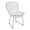White, variant on ModMade Chrome Wire Side Chair, White
