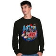 thumbnail image 3 of Airbrushed Popeye Cartoon Outta Here Men Big & Tall Long Sleeve Tee Brisco Brands 2X, 3 of 5