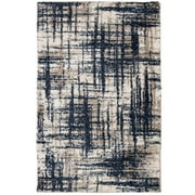 Mainstays 2' x 3' Navy Blue Abstract Area Rug