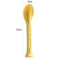 thumbnail image 7 of Shoreew 3Pcs/Set 3 in 1 Travel Foldable Cutlery Set Japan Style Plastic Cutter Fork Spoon Student Dinnerware Set Home School Camps Kitchen Tableware, 7 of 7