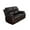Dark Brown, variant on Lifestyle Furniture Leather Reclining Odessa Loveseat, Black