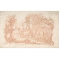 thumbnail image 3 of Johann Esaias Nilson 24x17 Black Modern Framed Museum Art Print Titled - Game of Backgammon (1741-88), 3 of 5