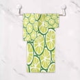 thumbnail image 5 of Towel Set of 3, Summer Green Lime Citrus 1 Bath Towel, 1 Towel, 1 Small Square Towel, Strong Soft and Compact Absorbent Yoga Gym Hotel Excellent Choice. Washcloth Gift, 5 of 7