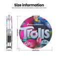 thumbnail image 3 of Pofeuu Trolls Band Together for Portable Pocket Makeup Mirror PU Cover Compact Travel Mirror with Normal and Magnifying Double Sided Glass-Round Shape, 3 of 9
