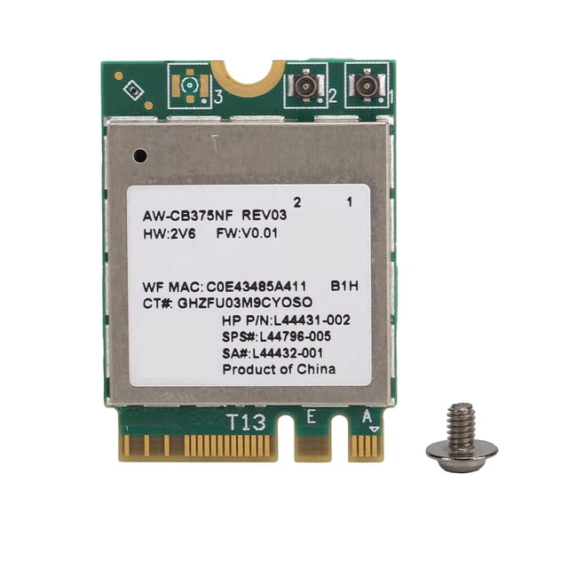 Tarjeta de Red Inalámbrica Sincero 802.11a/b/g/n/ac con Módulo Wifi Bluetooth 5.0 M.2 NGFF - RTL8822CE