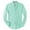 Mint Green, variant on Men's Slim Fit Long Sleeve Linen Blend Shirt Breathable Comfortable Business Casual Wear Stylish Top Mens T-Shirts Summer Lightweight Tee Tops
