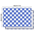 thumbnail image 6 of Blue and White Checkered Pattern Summer Placemats Table Placemats Set Of 4-Linen Kitchen Washable Placemats Table Mats 11.8"x17.7" Non-Slip Heat Resistant, 6 of 6