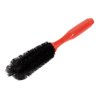 Durable Red Black Car Wheel Tire  Brush w Nonslip Handle for Car Vehicles