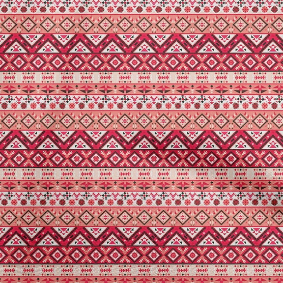 oneOone Polyester Lycra Peach Fabric African Tribal Diy Clothing Quilting Fabric Print Fabric By Yard 56 Inch Wide