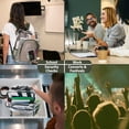 thumbnail image 3 of Trailmaker Heavy-Duty Clear Backpack, Green Trim, 3 of 10