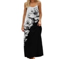 thumbnail image 2 of PNTUTB Summer Casual Women's Fashion Printed Sleeveless Backless Loose Comfortable Spaghetti Strap Maxi Dress, 2 of 6