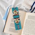 thumbnail image 4 of Kdxio I Love Sushi Print Metal Tassel Bookmarks,Perfect Gift for Art Lovers and Bookworms Metal Bookmarks for Women, 4 of 8