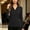 Black, variant on Women's Athletic Polo Top Long Sleeve Collared V Neck Quick Dry Stretch Slim Fit Breathable Golf Daily Casual Shirt Navy XXL