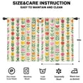 thumbnail image 2 of Blackout Kids Curtains,Pioneer Flower Childrens Insulated Curtains Set Of 2,Bedroom Essentials,Toddler Room Decor 42x54in(106x137cm), 2 of 4
