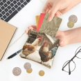thumbnail image 5 of PU Leather Coin Purse Wallet Compact Water-Resistant Card Cases Money Organizers Chicken and Rooster, 5 of 7