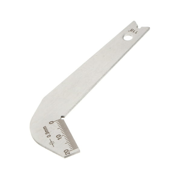 BESTOYARD General Drill Bit Gauge Silver Drill Bit Sharpening Angle for Individual Users 1Pcs