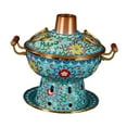 thumbnail image 3 of veasfak Shabu Shabu Hot Pot Sturdy Stockpot Family Gathering Home Use Pot blue, 3 of 9