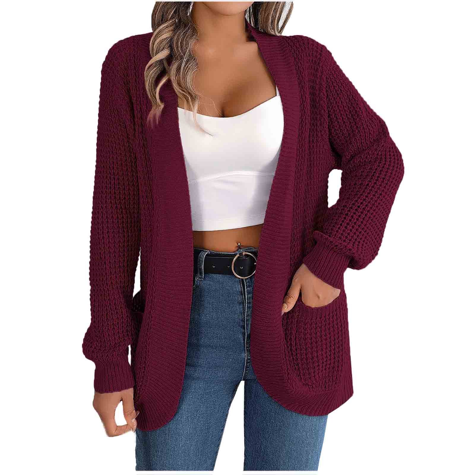 Cardigan Fille En Maille Coton – Manches Longues – Pour École, Printemps & Automne – SMILING PINKER
