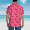 thumbnail image 6 of Xecao Leopard Print print Hawaiian shirt - a stylish short-sleeve button-down for men, perfect for casual beach and tropical outings., 6 of 9