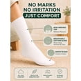 thumbnail image 3 of Comfello Diabetic Socks Crew for Men & Women – 6 Pairs of Non-Binding Moisture-Wicking Neuropathy Socks, 3 of 8
