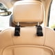 thumbnail image 4 of Juego de 4 ganchos para reposacabezas de asiento trasero de coche, para guardar cartera, bolsa de la compra y bolso, color negro, 4 of 5