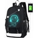 thumbnail image 1 of Anime Luminous Backpack for Boys, 15.6' Laptop Backpack with USB Charging Port, Bookbag for School with Anti-Theft Lock, Black Teens Backpack Cool Ba, 1 of 4