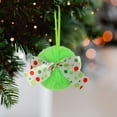 thumbnail image 2 of Lwlmwt Christmas Ornaments Balls, 6 Pack Plush Christmas Tree Hanging Baubles with Bow, Decorative Green Pendants for Bedroom, Living Room Holiday Party & Thanksgiving Decor, 2 of 9