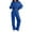 Blue #024-A6, variant on Women's Oversized 2 Piece Sweatsuit Set Hoodie Wide Leg Sweatpants Casual Lounge Outfit Navy M