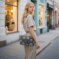 thumbnail image 7 of FORMRS Women Crossbody Purse with Chain Strap Vegan Leather Shoulder Handbag, Gold Art Pattern, 7 of 7