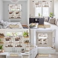 thumbnail image 6 of Country Cotton Floral Kitchen Curtains Sets for Windows 24 Inch Length, Farmhouse Vintage Bath Bottle Rod Pocket Window Treatments Tier Curtains and Valances Set for Bedroom/Bathroom, 6 of 8
