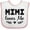 White and Pink, variant on Inktastic Mimi Loves Me Baby Clothes Girl Girls Baby Bib
