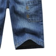 thumbnail image 6 of Gubotare Jorts for Teen Boys Y2K Baggy Jean Shorts Retro Pull On Denim Shorts Elastic Waist Loose Hip Hop Jorts Pockets Size 13-14 (Light Purple,13-14 Years), 6 of 6