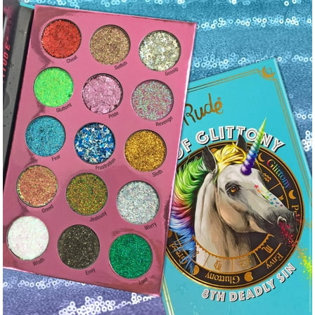 RUDE COSMETICS Sin of Glittony Glitter Palette