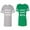 Men Heather / Women Green, variant on World Okyest Husband Wife Matching Couple Cotton Jerseys (Men Heather / Women Black) (Men S / Women S)