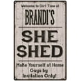 thumbnail image 1 of BRANDI'S She Shed Sign Lady Cave Gift 8 x 12 Matte Finish Metal 108120082323, 1 of 1