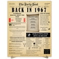 thumbnail image 1 of 57th Birthday Party Decor Poster 57 Years Ago Back In 1967, 1 of 5