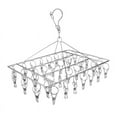 thumbnail image 1 of Jinsinto Sock Drying Rack, Hanging Clothes Drying Rack with 36 Stainless Steel Windproof Clips for Socks, Underwear, Clothes, Towels (1 Pack Hanger), 1 of 4