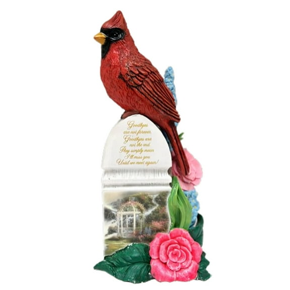 The Hamilton Collection A Love Of A Lifetime Cardinal Figurine Handcrafted Keepsake  A Heartwarming Tribute to Cherish Memories from Our Love Is Eternal Collection Issue #9 by Thomas Kinkade 5-inches