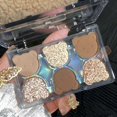 thumbnail image 1 of 6 Color Eye Shadow Disc Mattes Pearlescent Fine Flash Eye Shadow Multi Functional Makeup Can Be Used As High Light Makeup, 1 of 4