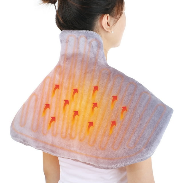 Jinsinto Winter Constant Temperature Human Body Intelligent Heating Pad Wet Compress with Removable Inner Lining Shawl for Body Warming and Heating Shawl, EU Standard