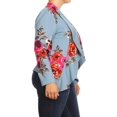 thumbnail image 5 of Women's Plus Size Solid Print Casual Long Sleeve Open Front Jacket Blazer/Made in USA, 5 of 5