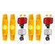 thumbnail image 1 of GOOHOCHY 2 juegos de reflectores para bicicleta con soportes, reflectores de seguridad para bicicletas de montaña, reflectores para radios de rueda de bicicleta, accesorios multiusos, 1 of 8
