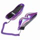 thumbnail image 4 of Creative Purple Lips Telephone Electroplate Desktop Landline Phone for Home Office, 4 of 4