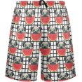 thumbnail image 2 of CROPD Colorful Pug Dog Pajama shorts Mens Lounge Sleep Shorts Straight-Fit Men Pajama Bottoms with Drawstring & Pockets, 2 of 7
