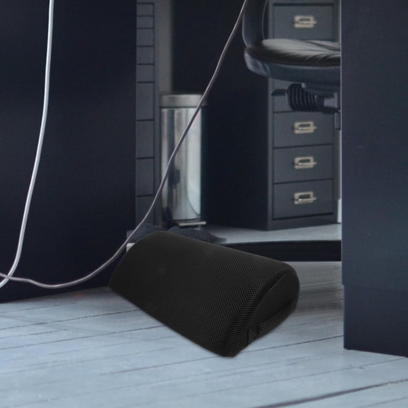 OULII Foot Rest Cushion for Office Use with Ergonomic Shape Black 1Pack